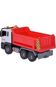 Resim Farbu Oyuncak 1:12 Sürtmeli Sesli Işıklı Kırmızı Damperli Oyuncak Kamyon 