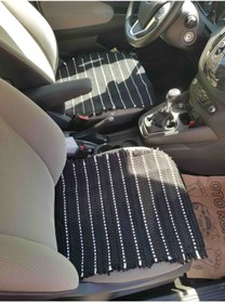 Resim Carub Terletmez Oto Kilim Minder Seti Serme Kilim Minder 3'lü Set 