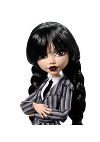 Resim Monster High Wednesday Okul Üniformalı Bebek HXJ04 
