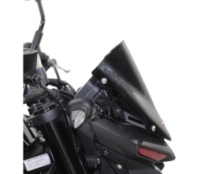 Resim GP Kompozit Yamaha MT-25 2020-2026 Uyumlu Spor Cam Siyah 24 cm 