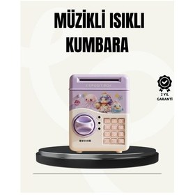 Resim Elektronik Şifreli Atm Görünümlü Çocuk Kumbarası Mor 