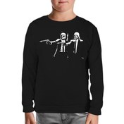 Resim Star Wars & Pulp Fiction Siyah Çocuk Sweatshirt 