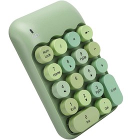 Resim kruxon Mofii X910 Kablosuz Yuvalak Tuşlu Retro Daktilo Numlock Klavye 