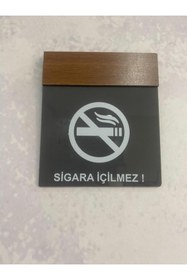 Resim Dekokonsept Wooden Serisi Sigara Içilmez Uyarı Tabelası 