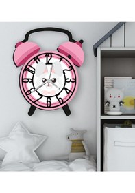 Resim Bk Gift Kişiye Özel Hayvan Figürlü Retro Çalar Saat Tasarımlı Kabartma Figürlü Ahşap Çocuk Duvar Saati-11, Ev Dekoru, Çocuk Odası Aksesuar Bitmeyencom Çok Renkli 