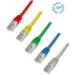 Resim DK-1511-030/Y Digitus Patch Kablo, UTP, CAT. 5E, 3 metre, AWG 26/7, Sarı Renk, 3P sertifikalı 