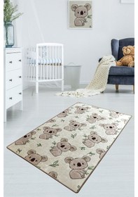 Resim Koala Ekru 100X160 Çocuk Ve Bebek Halısı Ekru 