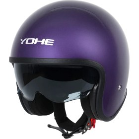 Resim Yohe Motosiklet Kaskı 880-SHINY-TITANIUM-PURPLE 