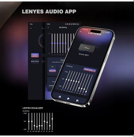 Resim Lenyes S875 Elegance Serisi Rgb Işıklı Taşınabilir Su Geçirmez Tws Bluetooth Hoparlör V5.3 40w Bej 