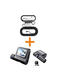 Resim V600 3 Kameralı Araç Kamerası + Obd Park Modu Kiti Full Hd Kayıt, Gece Görüş, Geniş Açı 