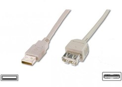 Resim Digitus AK-300202-030-S 3 Mt USB 2.0 to USB 2.0 Erkek-Dişi AWG28 UL USB 2.0 Uzat Assmann