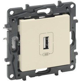 Resim Legrand Raventi Serisi Tekli Usb Şarj Priz Krem - 768497 