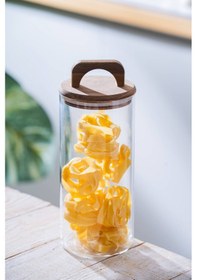 Resim Acar Calix Cam Kavanoz - 26 Cm Şeffaf 