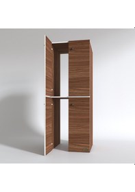 Resim Kenzlife Çamaşır-Bulaşık Makinesi Dolabı Kapaklı Roksana Cvz 180*70*60 Banyo Çift Katlı Arkalıksız Çok Renkli 