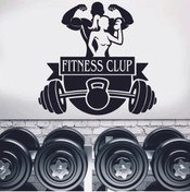 Resim Birim Matbaa FITNESS CLUP STİCKER (73X69 CM) 