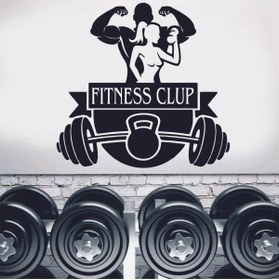 Resim Birim Matbaa FITNESS CLUP STİCKER (73X69 CM) 