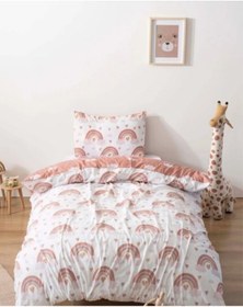 Resim Bohem Pastel Çift Taraflı Çocuk Nevresim Takımı 160x220 Cm Renkli 