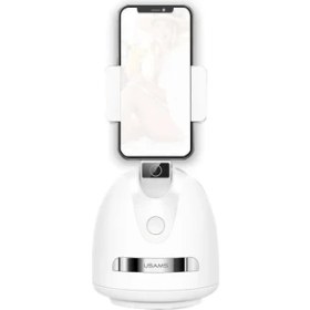 Resim Usams US-ZB239 Smart 360° Yüz ve Vucut Takipli Şarjlı Yapay Zeka Destekli Canlı Yayın Telefon Gimbal 