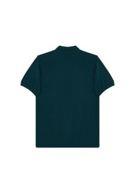 Resim Tudors Erkek Slim Fit Dar Kesim Pamuklu Yumuşak Dokulu Serin Tutan Kumaş Düz Pike Yeşil Polo Yaka Tişört-33704 Petrol Yeşili 