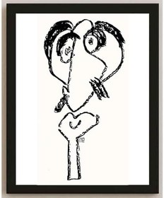 Resim Nezih Danyal Tipler Kişiye Özel Sertifikalı Sınırlı Fine Art Karikatür Baskı NTP00009 