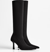 Resim Bershka Kumaş topuklu çizme 