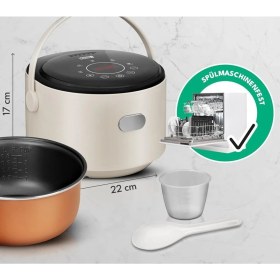 Resim Dijital Elektrikli Pirinç Pişirici - 0,8 L, Zamanlayıcı Ve Isıtma Fonksiyonu 