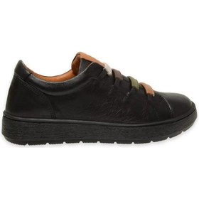 Resim Mammamia D24ka-85 Yumuşak Deri Günlük Kadın Ayakkabı Siyah 