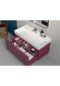 Resim Turkuaz Seramik Cerastyle Sharp Etajer Uyumlu Banyo Lavabo 80 x 48 CM 