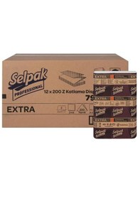 Resim Selpak Pro Extra Z Katlı D Havlu 12 x 200'lü 