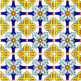 Resim Can Seramik 10*10 cm Cç-98 Kütahya Çini Karo ( 5'li 1 Paket ) 