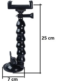Resim Pratik Akrobat Vantuzlu Teleskobik Telefon Tutucu 1 
