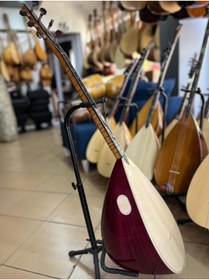 Resim Bircanmüzik Özel Seri Morgül Ağacı 42 Tekne Profesyonel Kısa Sap Bağlama (soft kılıf, yedek tel ve mızrap hediye) 