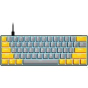 Resim Xindoker "iblancod K61 Kompakt Mekanik Oyun Klavyesi - Mavi Anahtarlar, Rgb Aydınlatma, Kablosuz Bağlantı, Hot-swappable" 