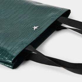 Resim SHOPPING S GREEN CROCO BAG - Green 