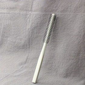 Resim 8-Row Altın Detangler Saç Fırçası, Naylon Kıllar, ABS Plastik Sap, Normal Saç Stili, Saç Bakım Aracı 