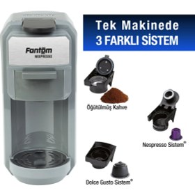 Resim Fantom Mıxpresso Ks 1450 Espresso Makinesi Antrasit 