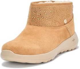 Resim Skechers Kadın On-The-Go Joy-So Glam Martha Stewart Eller Serbest Slip-ins Ayak Bileği Bot, Kestane, 37.5 EU 