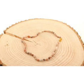 Resim Alp Doğal Taş Güneş Taşı Natural Kesim Doğal Taş Kolye M156 
