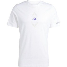 Resim Adidas Erkek Beyaz T-shirt F50 Sıgn G T Jm8943 Beyaz 