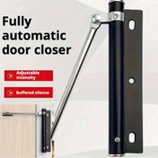 Resim Paslanmaz Çelik Otomatik Kapı Kapatıcı | Ayarlanabilir Yay Gerilimi | Sessiz Çalışma | Şık Siyah Bitiş | Gizli Mekanizm | Dayanıklı Metal Yapı | Ev ve Ticari Kullanım için İdeal, Yatak Odası Kapı Aksesuarı | Minimalist Tasarım | Sağlam Kapı Aksesuarı 