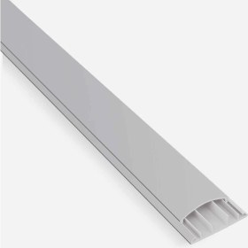 Resim Mutlusan Kablo Kanalı 2m Balık Sırtı Metalik Gri 60X15 mm 