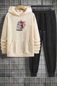 Resim uyguntarz Unisex Sevimli Kedi Eşofman Takımı 