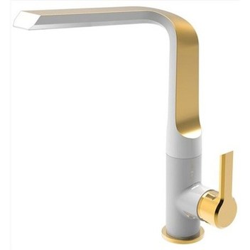 Mutfak Eviye Bataryası Dual Flow Su Arıtma Çıkışlı Yeni Tasarım Beyaz Spiralli