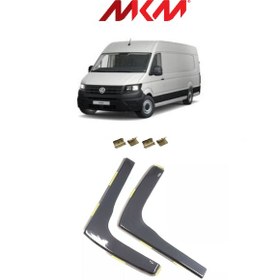 Resim Vw Crafter 2006-2017 Model 2'li Füme Renk İçten Geçme Cam Rüz. 
