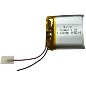 Resim Sertec 663032 3.7v 650mah Li-polymer Pil Devreli/1.5a 