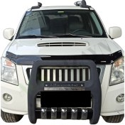 Resim Isuzu D-max 2006-2012 Araca Özel Kaput Rüzgarlığı A+ Pianoblack 4mm 