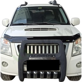 Resim Isuzu D-max 2006-2012 Araca Özel Kaput Rüzgarlığı A+ Pianoblack 4mm 