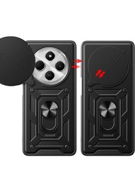 Resim Adige Xiaomi Redmi 14c Kılıf Yüzüklü Sürgülü Kamera Korumalı Pars 