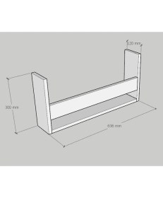 Resim Emkawood Dream Montessori Asma Kitaplık 