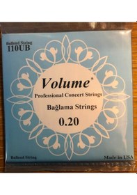 Resim Volume Uzun Sap Boncuklu Bağlama Teli 0.20 